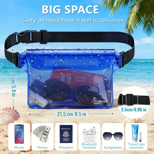 iKuShang Waterproof Fanny Pack, Floating Dry Bag Pouch for Phone, Passport, Wallet & Purse for Swimming, Fishing, Kayaking, Surfing, Boating, Cruise & Beach Vacation Essentials - Image 2