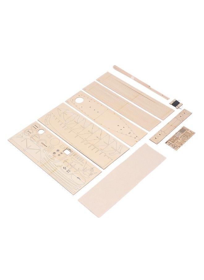 NIBEMINENT - Sailboat Wood Craft Construction Model Exquisite Look Educational Ship Assemble Toy for Children Adults Home - Image 1