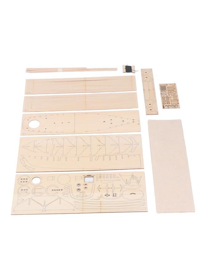 NIBEMINENT - Sailboat Wood Craft Construction Model Exquisite Look Educational Ship Assemble Toy for Children Adults Home - Image 1