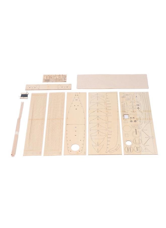 NIBEMINENT - Sailboat Wood Craft Construction Model Exquisite Look Educational Ship Assemble Toy for Children Adults Home - Image 1