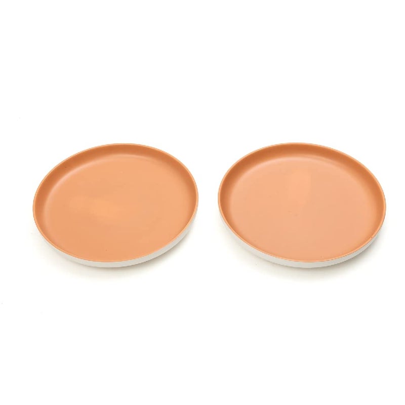 EZ Life Matte Pastel Shallow 10 Inch Ceramic Plate - Sesame Series Matt Amber - Pack of 2 - Dinnerware - Serveware - Home Kitchen, Tableware, Dining Sets Plate, Ceramic Crockery, Plates - Image 4