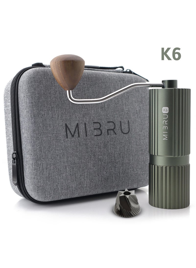 Manual Coffee Bean grinder olive K6 Portable Mini Coffee Grinder With Adjustable Settings, Suitable Use For Home, Office And Travel Olive - pzsku/ZC39F7A8527942F5D6971Z/45/_/1711539588/cd73b949-54d8-4027-8398-363b7006bdfb