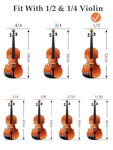 SUEWIO Violin Shoulder Rest for 1/2 Size, Adjustable Violin Shoulder Rest for Kids Beginners with Comfortable Foam Pad & Height Adjustable Feet - Image 5