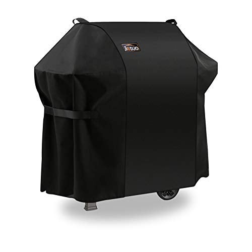Jiesuo 7106 BBQ Gas Grill Cover for Weber Spirit 200 and 300 Series & Genesis Silver A/B: Heavy Duty Waterproof 52 Inch 3 Burner Barbecue Grill Cover - Image 1
