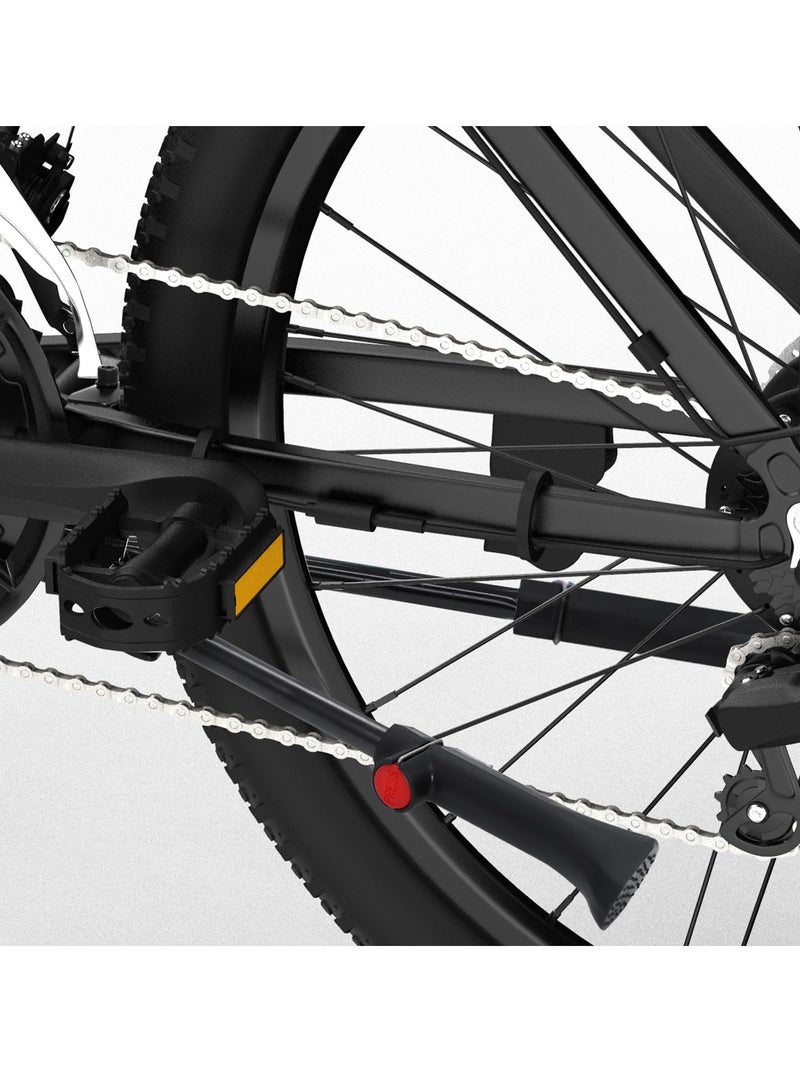 عام الثقيلة مزدوجة الساقين موقف الدراجة - موقف الدراجة القابلة للتعديل مصنوع من الفولاذ مع وسائد القدم الواسعة غير المنزلقة ، دعم سميك 1.3 سم ، ربيع مرن عالي لمواقف سيارات وصيانة مستقرة - Image 2