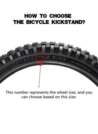 Heavy Duty Double Legs Bicycle KickStand - Adjustable Bike Stand Made of Steel with Non-Slip Wide Foot Pads, 1.3cm Thickened Support, High Elastic Spring for Stable Parking & Maintenance - view 4