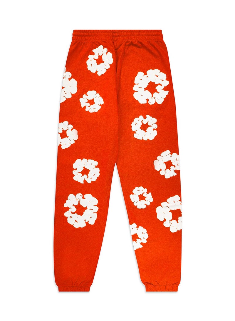 Denim Tears The Cotton Wreath Sweatpants Orange - Image 2