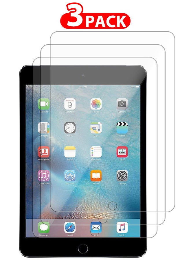 CATANES 3 Packs For Apple iPad mini 4 Screen Protector 9H Hardness Tempered Glass Scratch Resistant HD Display Screen Protector - Image 1