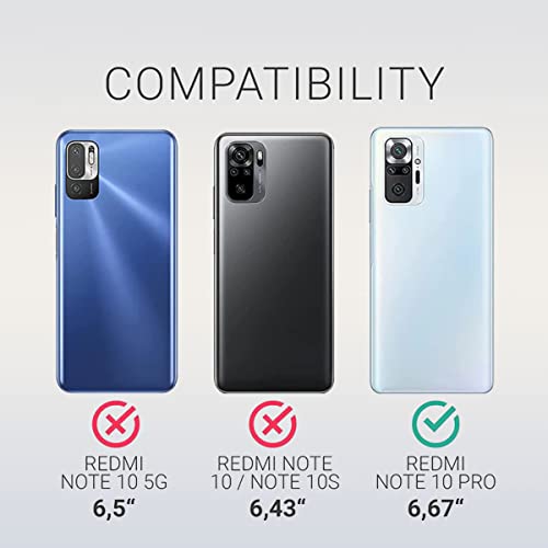 LIRAMARK Silicone Soft Back Cover Case for Xiaomi Redmi Note 10 Pro, Note 10 Pro Max (Silicone Blue) - Image 2