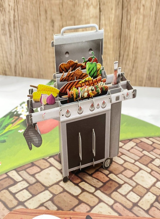 لييف بطاقة معايدة ثلاثية الأبعاد لعيد الأب من Liif BBQ Grill، بطاقة منبثقة لعيد الأب، بطاقة عيد ميلاد للأب، للرجال، الزوج، الأخ، المدير، الصداقة | مع رسالة | المقاس 8 × 6 بوصة - Image 5