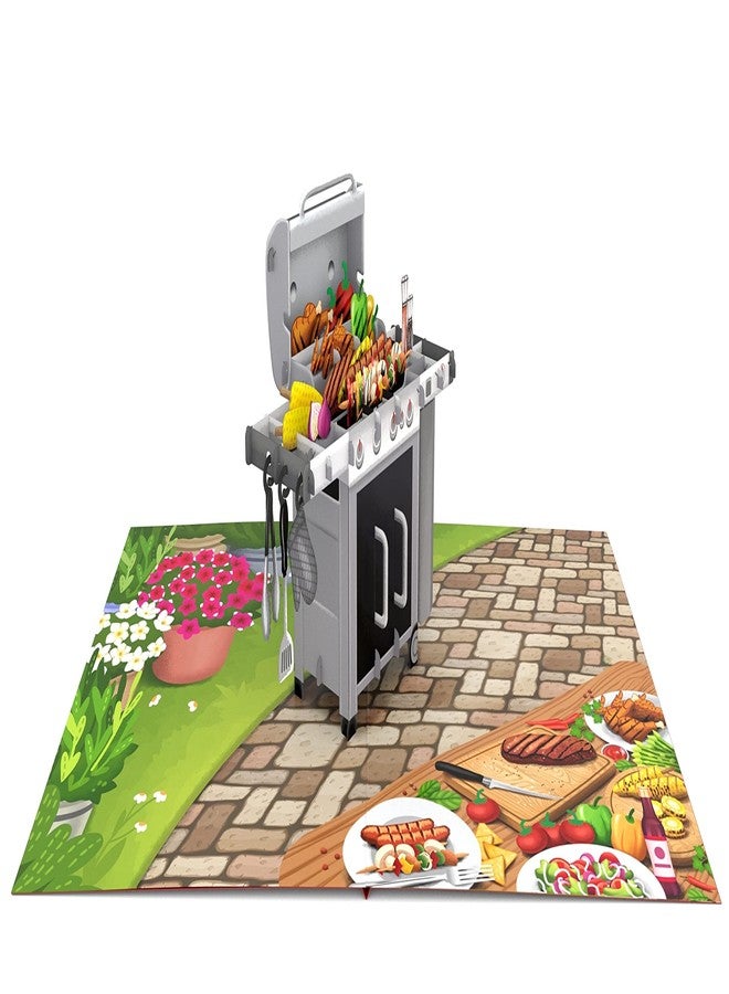 لييف بطاقة معايدة ثلاثية الأبعاد لعيد الأب من Liif BBQ Grill، بطاقة منبثقة لعيد الأب، بطاقة عيد ميلاد للأب، للرجال، الزوج، الأخ، المدير، الصداقة | مع رسالة | المقاس 8 × 6 بوصة - Image 3