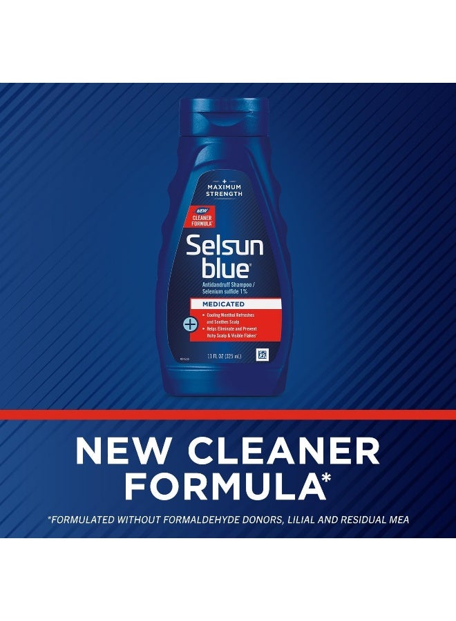 Selsun blue شامبو سيلسون بلو الطبي للقشرة بقوة قصوى، 11 أونصة سائلة، عبوة من 1 - Image 3