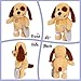Hopearl Broken Leg Dog Toy Soft Stuffed Animal Puppy Comforting Companion Brown 12 inches - Image 4