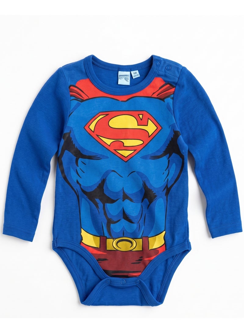 SUPERMAN Super Baby Bodysuit Long Sleeves By Kids TV100%cotton - Image 1