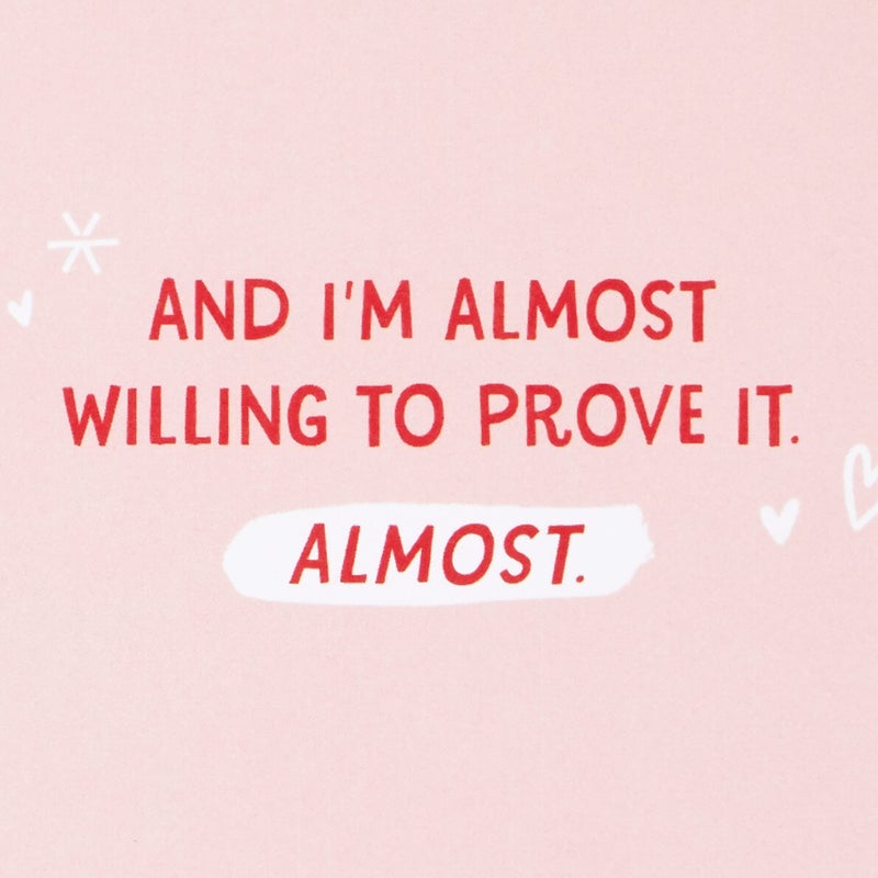 Hallmark Funny Valentine's Day Card (I Love You More Than ... Fill in the Blank Stickers) for Anniversary, Love, Romantic Birthday - Image 3