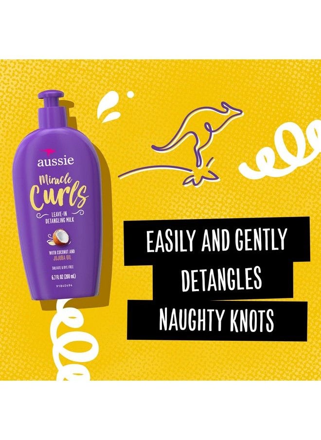 Aussie Miracle Curls Collection: Shampoo Conditioner Deep Conditioner Spray Gel Detangling Milk And Oil Hair Treatment (6 Piece Set)  - Image 4