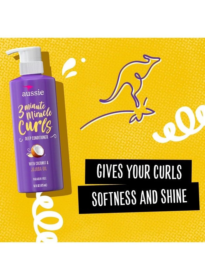 Aussie Miracle Curls Collection: Shampoo Conditioner Deep Conditioner Spray Gel Detangling Milk And Oil Hair Treatment (6 Piece Set)  - Image 5