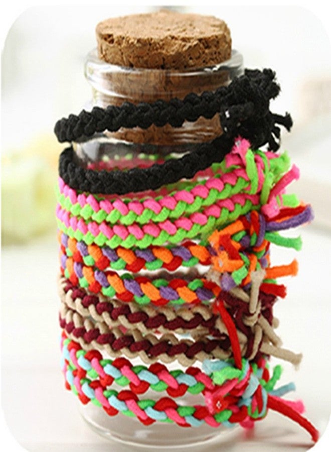 LOVEF 20 Pcs Fashion Braided Super Stretch Hair ties/Elastic Hair Bands Women Hair Accessories - Image 4