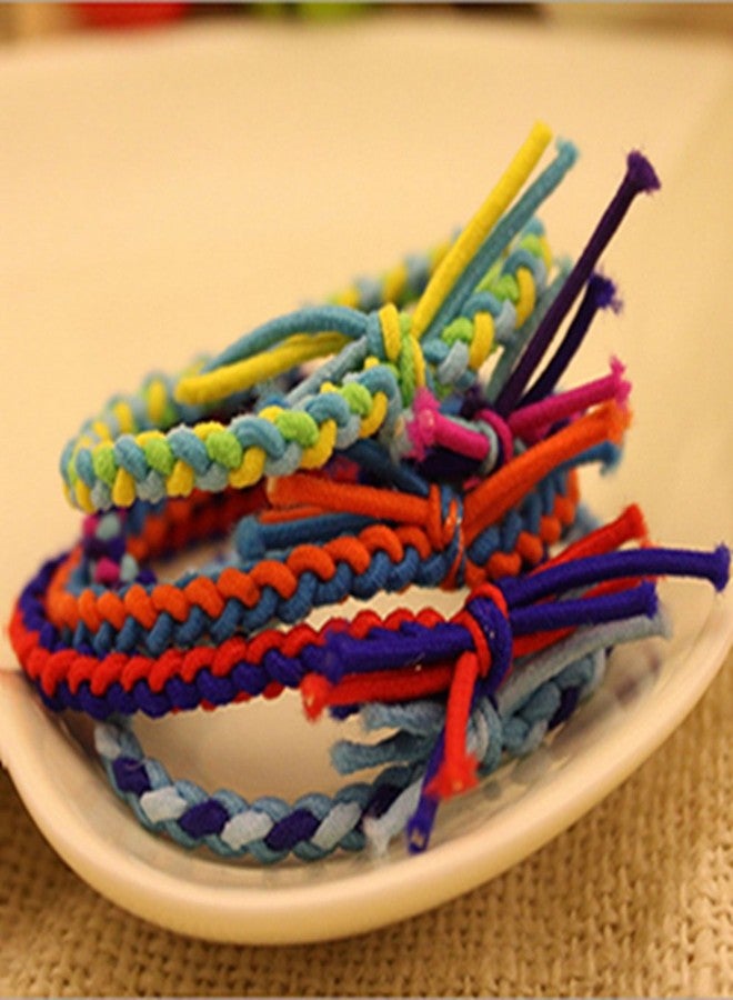 LOVEF 20 Pcs Fashion Braided Super Stretch Hair ties/Elastic Hair Bands Women Hair Accessories - Image 3