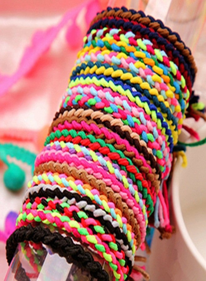 LOVEF 20 Pcs Fashion Braided Super Stretch Hair ties/Elastic Hair Bands Women Hair Accessories - Image 5