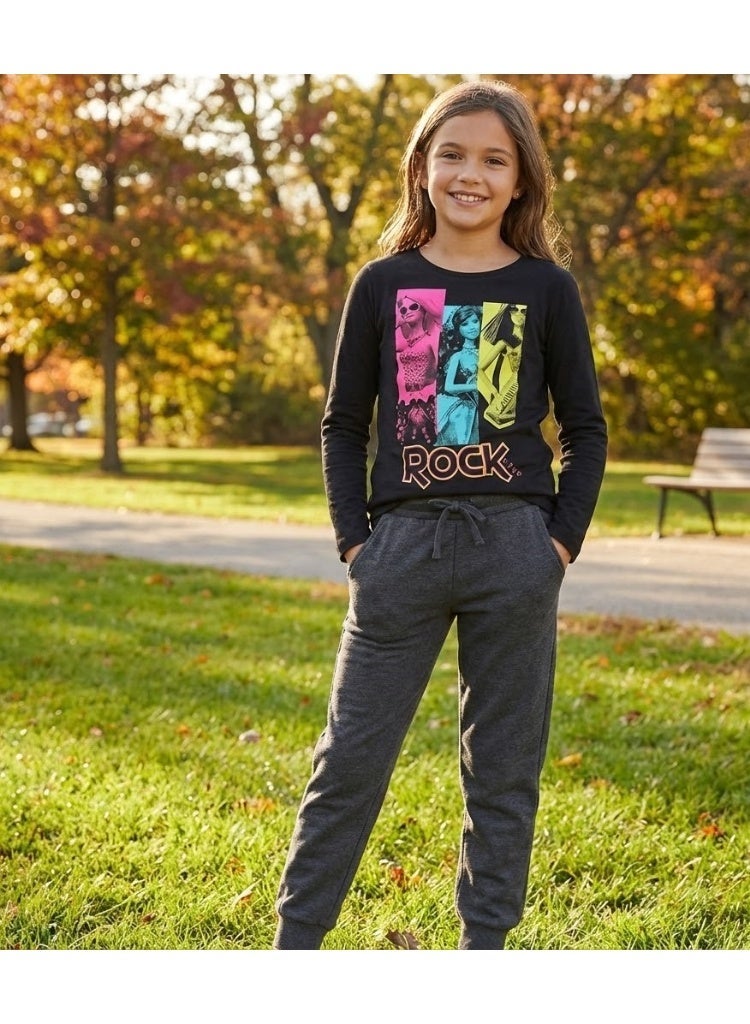 باربي تي شيرت باربي للبنات بأكمام طويلة من Kids TV - Image 3