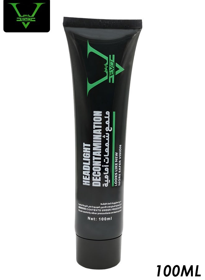 إيفو مُلمع ومُرمم لمصابيح السيارات الأمامية: يزيل الاصفرار والأكسدة والخدوش لتحسين الوضوح ورؤية ليلية أكثر أمانًا (100 مل) - Image 1