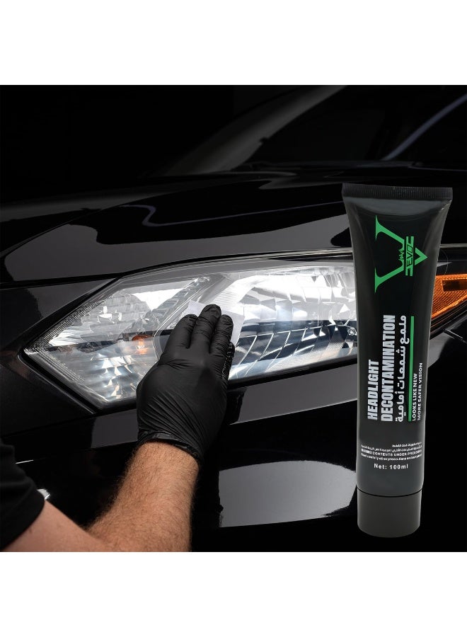 إيفو مُلمع ومُرمم لمصابيح السيارات الأمامية: يزيل الاصفرار والأكسدة والخدوش لتحسين الوضوح ورؤية ليلية أكثر أمانًا (100 مل) - Image 3