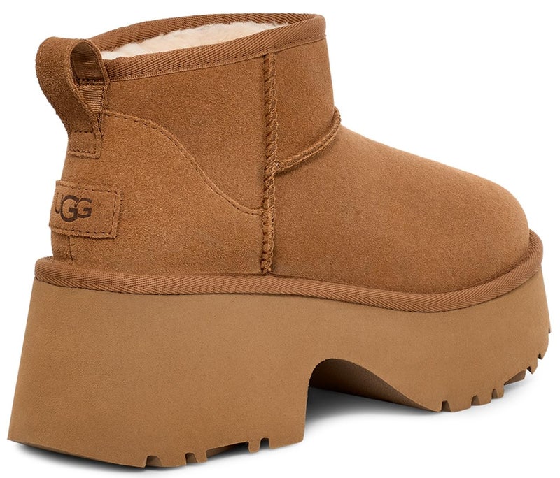 UGG Women's Classic Ultra Mini New Heights Boot, Chestnut, 10 - Image 2