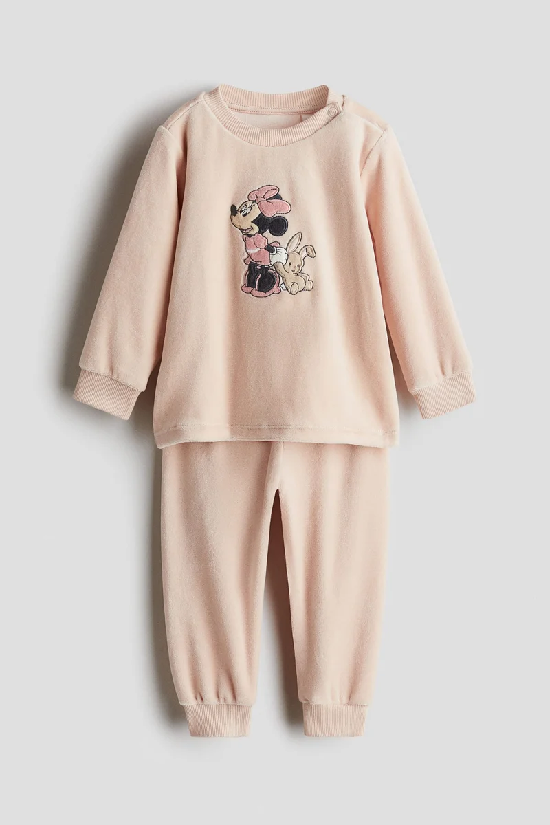 H&M Patterned velour pyjamas