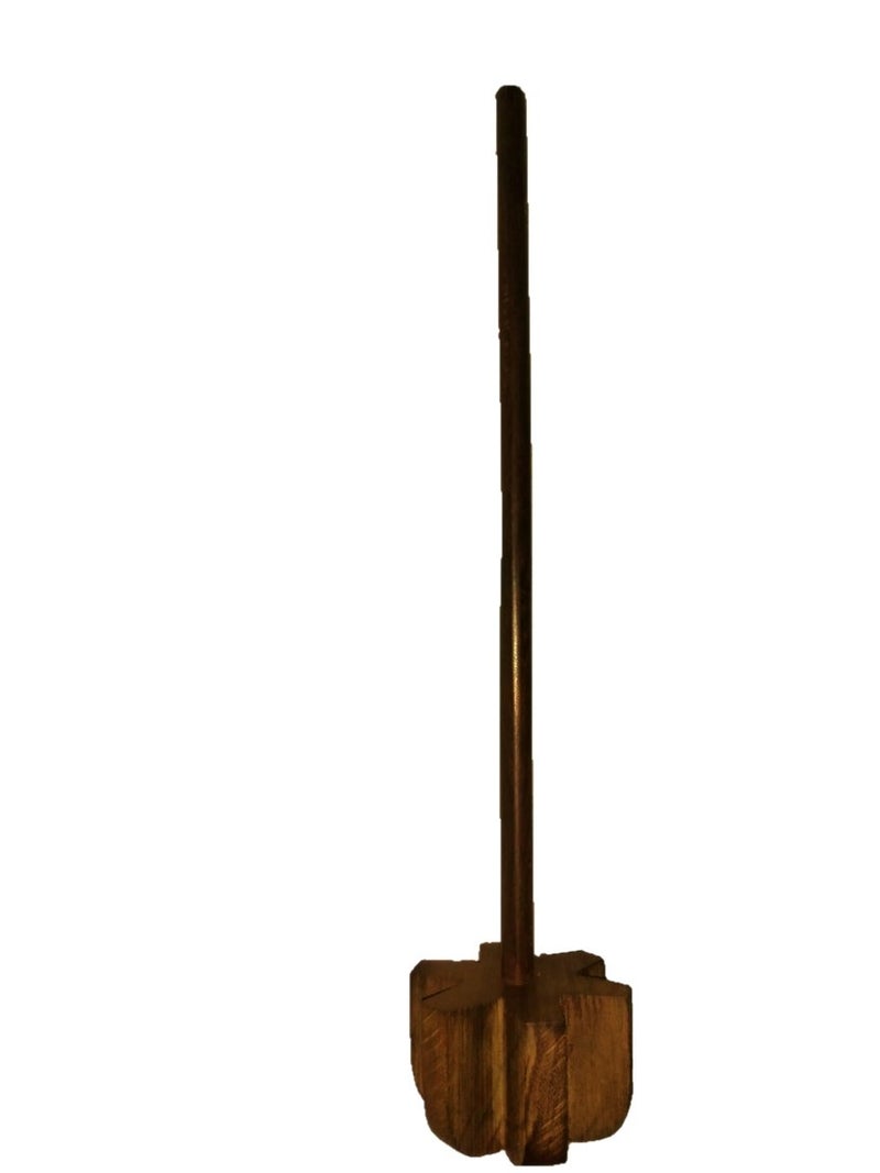 ARMAN SPOONS Wooden Whisk Beater – 12″ Thick Style Mathani/Ravai for Kitchen & Cooking - Image 2