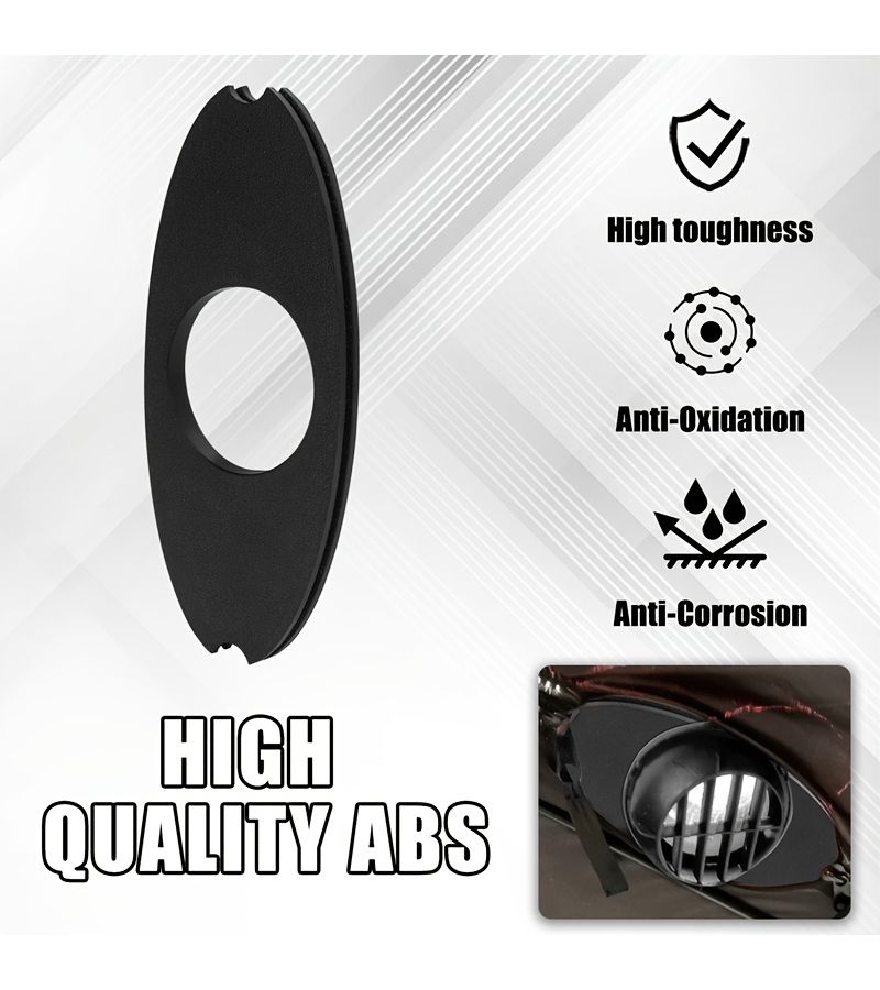 Black Plastic Diesel Heater Ventilation Kit Outdoor Tent Airflow Safety - Image 4