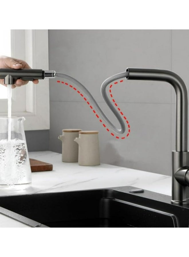 CM 90277MISCCRM Kitchen Faucet – Chrome Pull-Out Faucet with Extractable Shower, Dual Spray Modes & Swivel Spout - Image 3