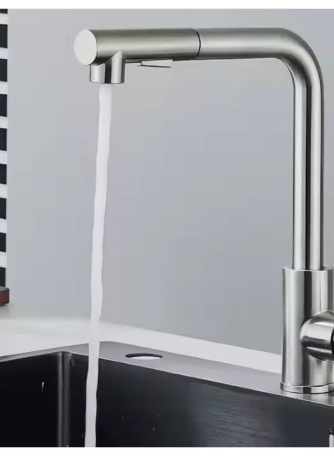 CM 90277MISCCRM Kitchen Faucet – Chrome Pull-Out Faucet with Extractable Shower, Dual Spray Modes & Swivel Spout - Image 4