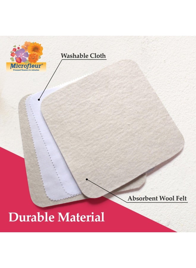 Microfleur Microfleur Microwave Flower Art Press Kit for Kids and Adults  DIY with Washable Absorbent Cloth Ideal for Plant Lovers 5 13 cm  - Image 3