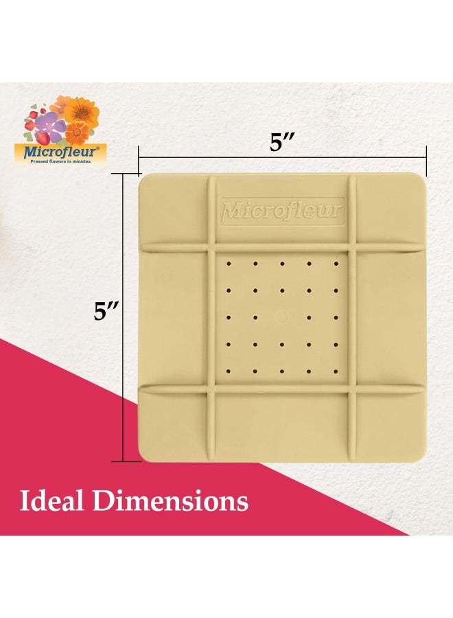 Microfleur Microfleur Microwave Flower Art Press Kit for Kids and Adults  DIY with Washable Absorbent Cloth Ideal for Plant Lovers 5 13 cm  - Image 2