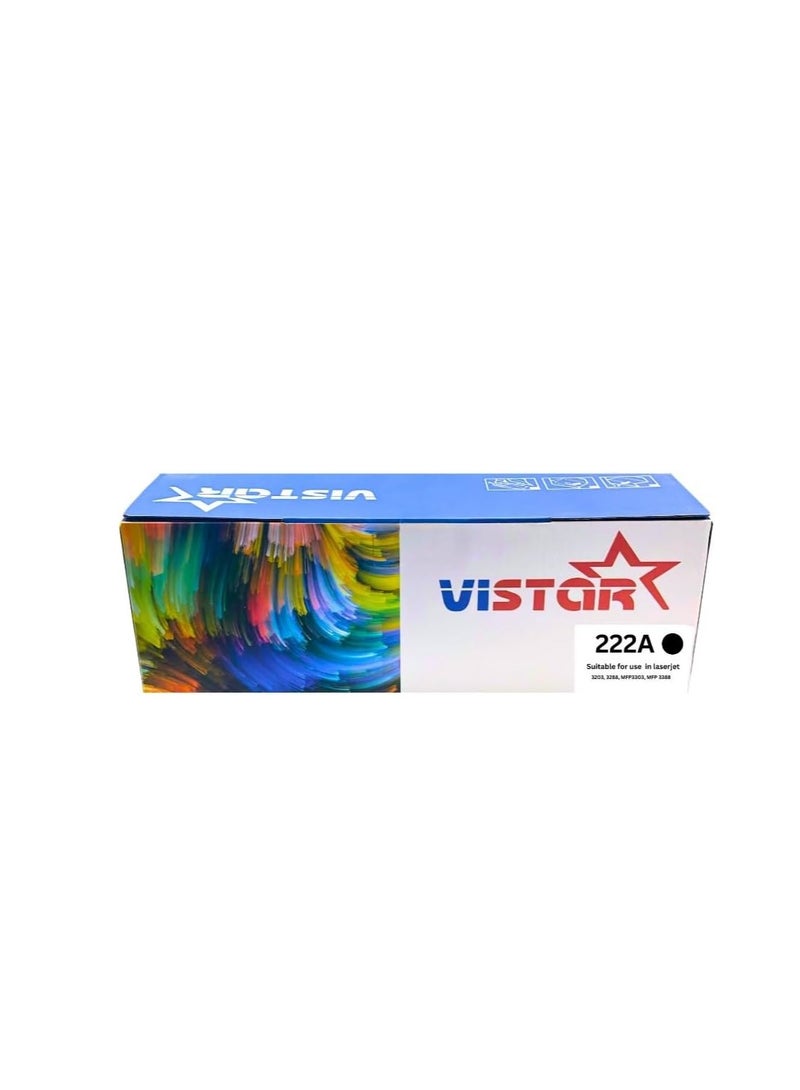 خراطيش حبر بديلة متوافقة مع 222A فيستار لـ 3203، 3288، MFP3303، MFP 3388 باللون الأسود