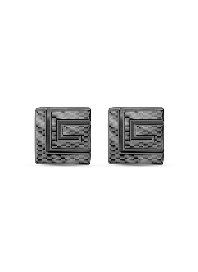 غاي لاروش Lucien Silver & Grey Cufflinks for Men
