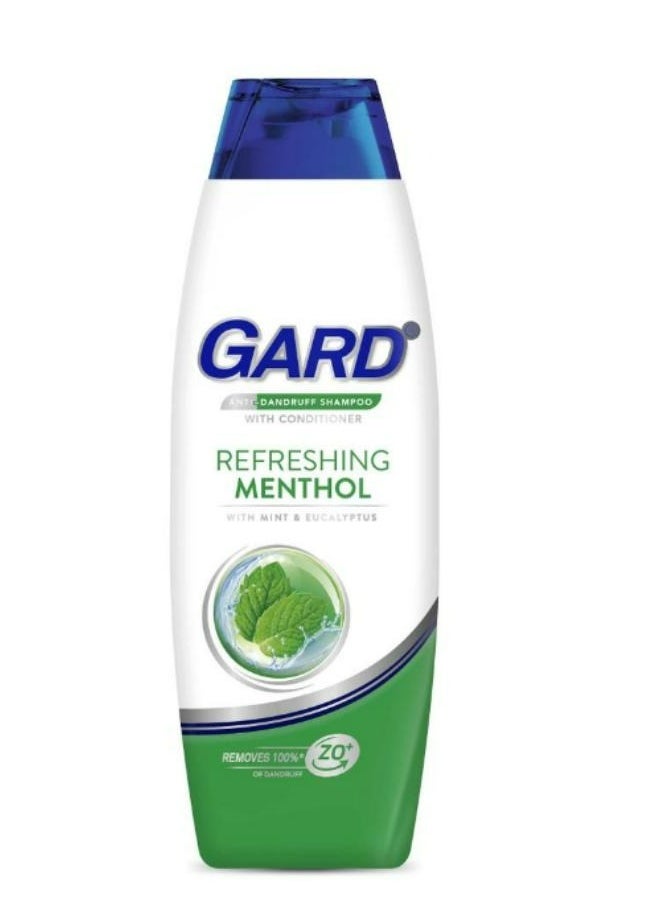 GARD ANTI DANDRUFF SHAMPOO WITH CONDITIONER REFRESHING MENTHOL (GREEN) 170 ML