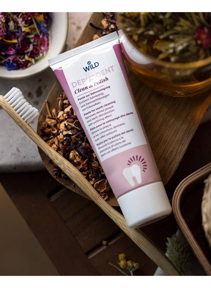 Depurdent Clean & Polish Paste for teeth cleaning, removes dental plaque and teeth discoloration with polishing effect - Image 4
