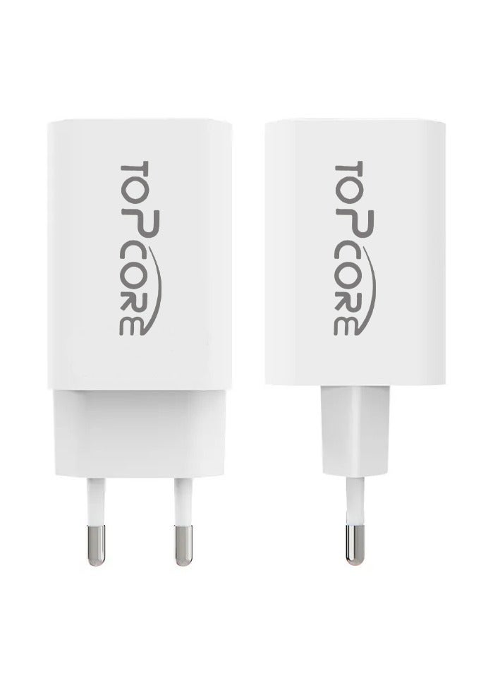 USB C Charger, Topcore 20W PPS Fast Charger Adapter, Compact Charger for MacBook Pro/Air, Galaxy S20/S10, Dell XPS 13, Note 20/10+, iPhone 13/Pro/Mini, iPad Pro, Pixel