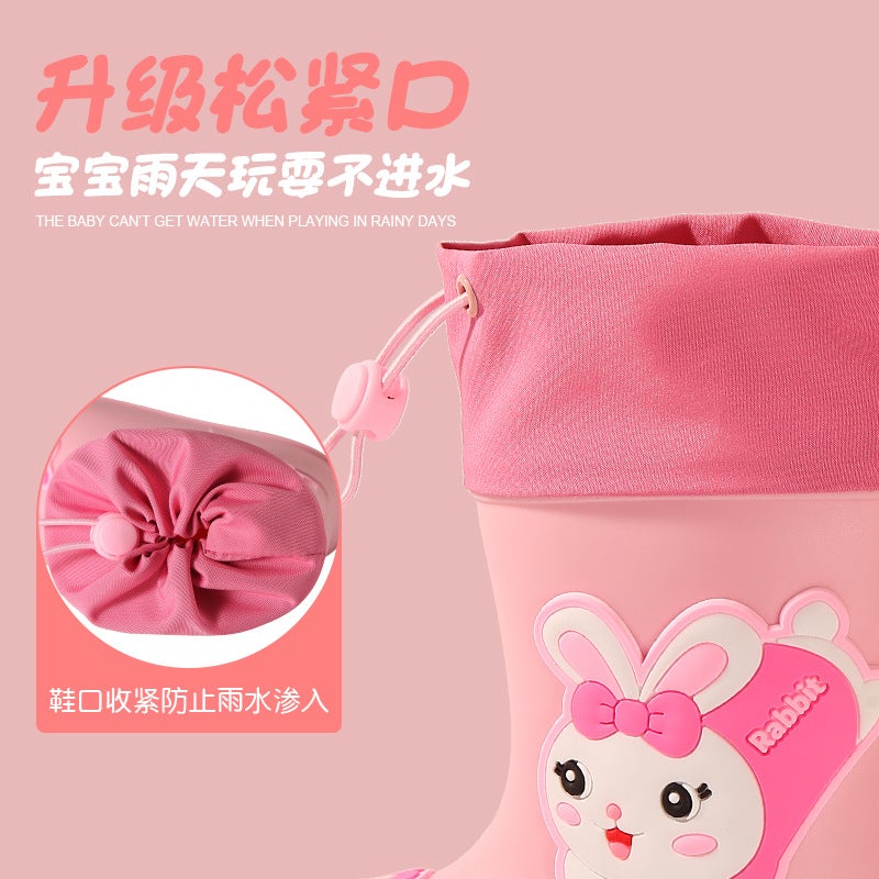 Rain Boots For Kidsren, Girls, All-Season Rain Boots, Water Shoes For Girls, Waterproof And Non-Slip, Kindergarten Baby Boys, Kidsren'S Rain Boots - Image 5