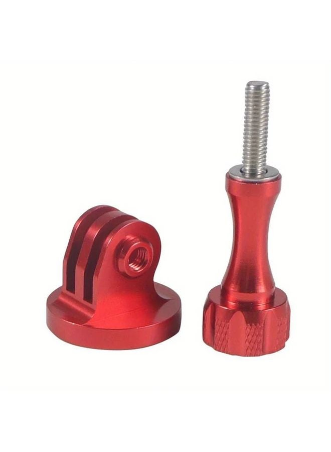 Durable Aluminum Tripod Adapter For Sports Cameras With 1 4 Inch Screw Holes Blue - Image 4