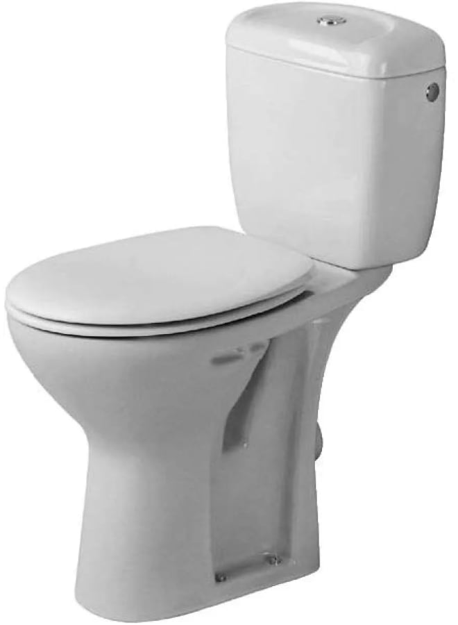 Duravit Duraplus Toilet close-coupled  washdown model,  
fixing included   
with douche  360 x 640 mm Ceramic White