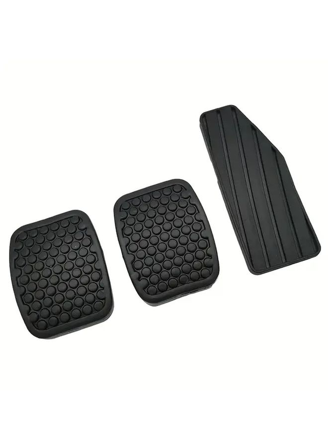 3Pcs Non Slip Car Pedal Pad Set For Gas Brake Clutch Durable Polyamide Anti Slip Rubber - Image 1