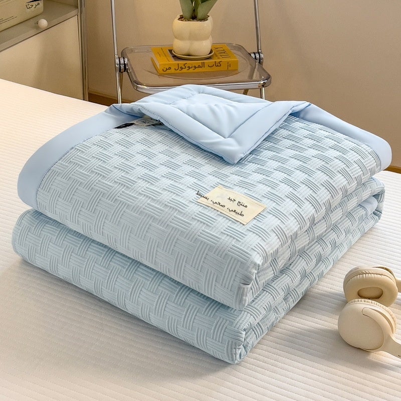 Waffle - Bean Paste Summer Cooling Quilt, Embossed Design - Image 5
