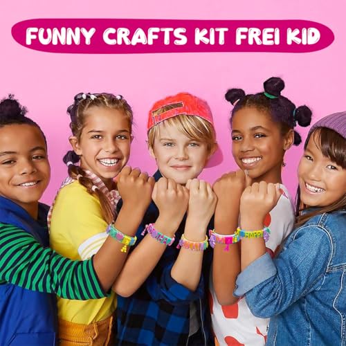 PATPAT® 288Pcs DIY Bracelet Making Set, Cartoon Unicon Wrist Straps Making Kit, with 4 Colorful Wrist Straps & Assorted Charms, Make Your Own Charming Bracelet Kit, Birthday Gift Party Favor - Image 5