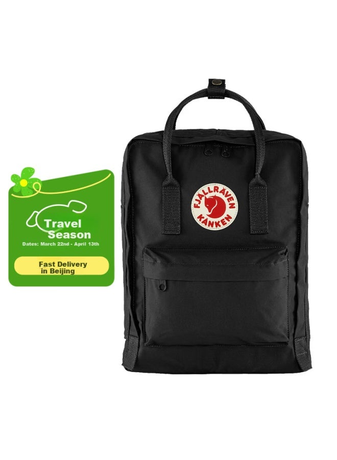 Fjallraven Arctic Fox Backpack Men's Fashion Casual Large Capacity Backpack Women's School Bag High School Student 23510-550 Black 16l - Image 1