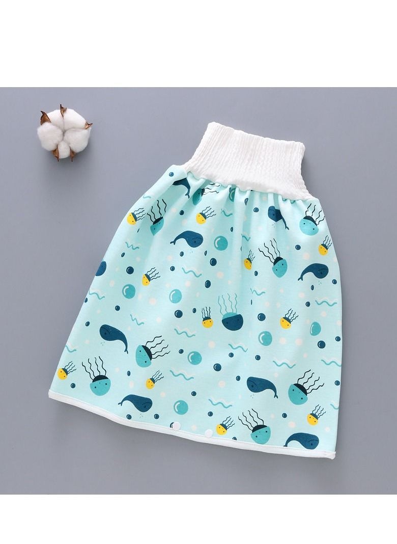 Loquat 4-Pack Cotton Baby Skirt Waterproof Underwear For Pee Nappy Diaper Pants Potty Training  - Image 2