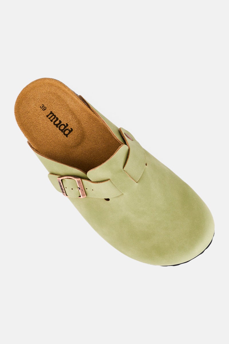 Mudd صنادل نسائية قابلة للتعديل بإبزيم من الفلين، زيتوني - Image 4