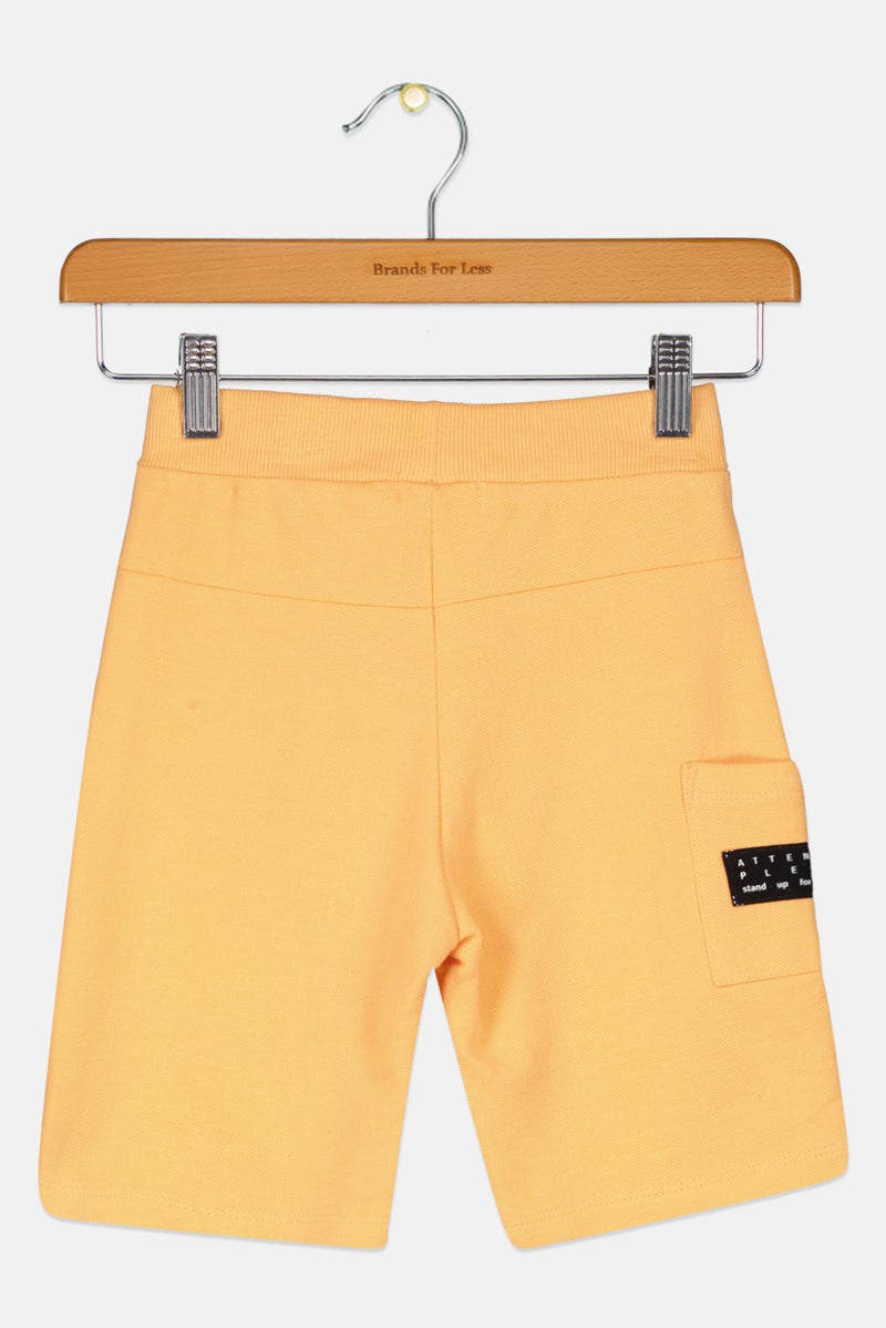 NAME IT Basic Needs By Name It Kids Boy Solid Basic Shorts, Coral - Image 3